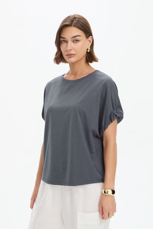 BUBBLE SLEEVE TEE