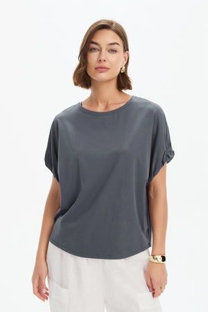 BUBBLE SLEEVE TEE