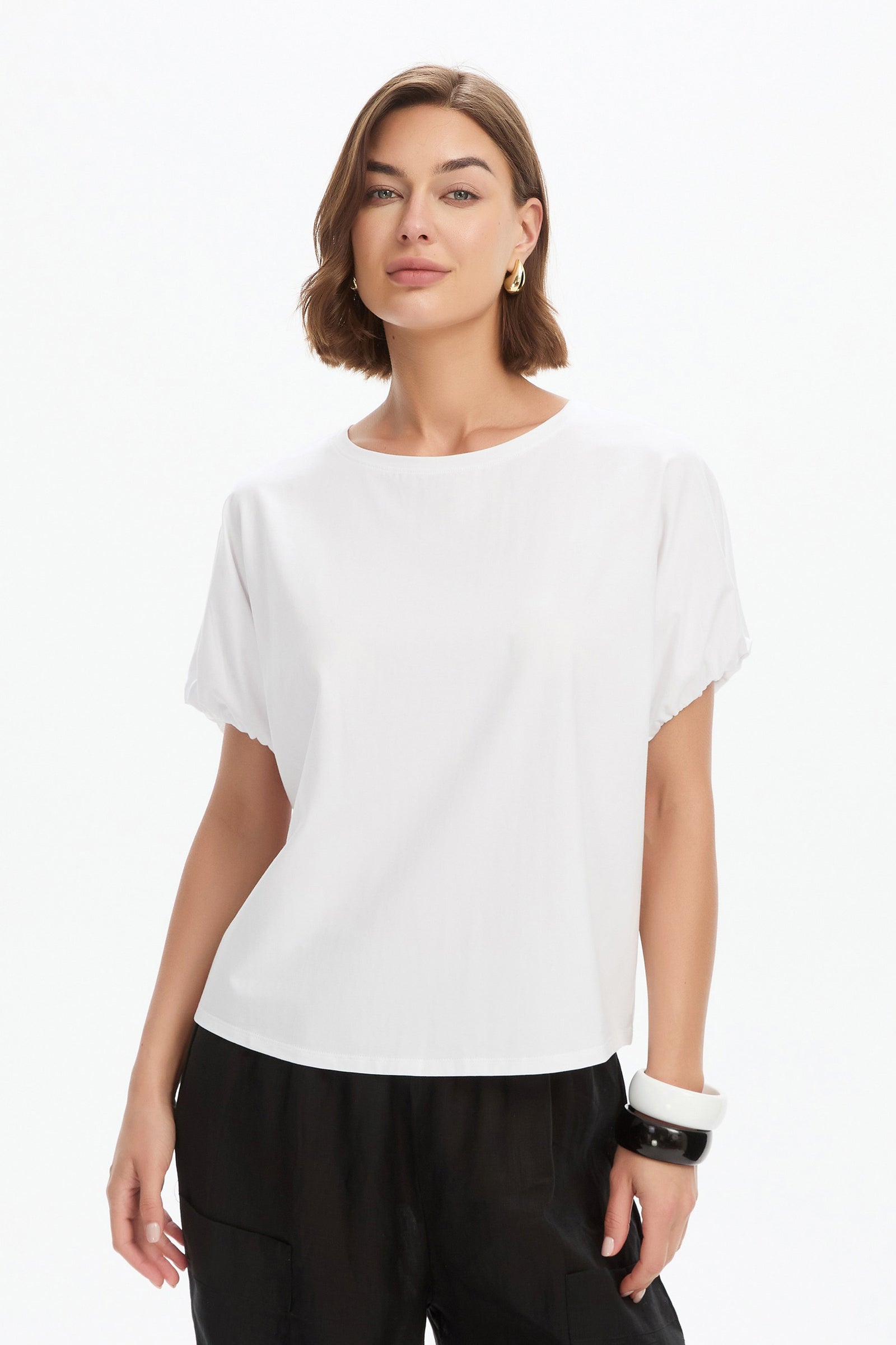 BUBBLE SLEEVE TEE