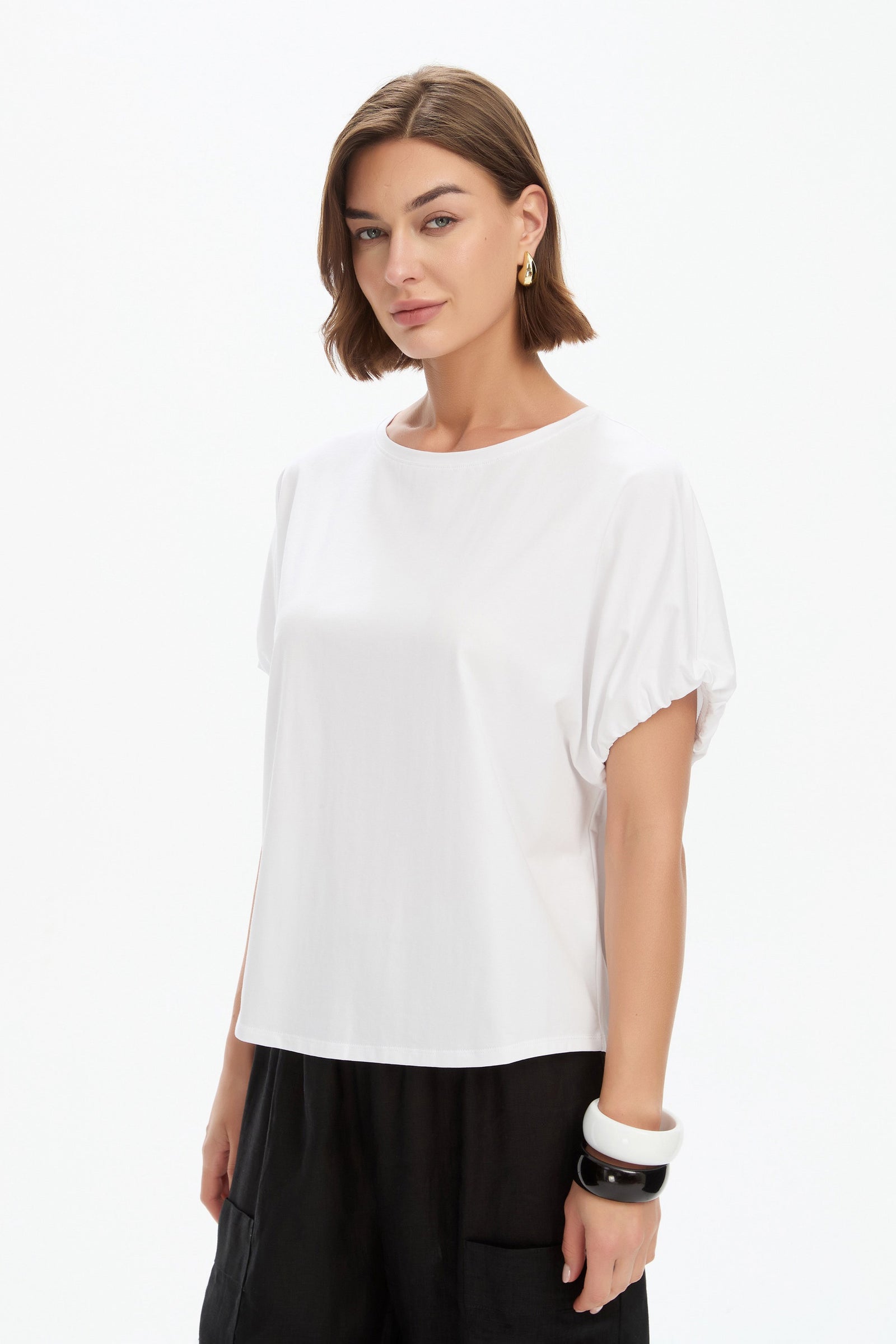 BUBBLE SLEEVE TEE