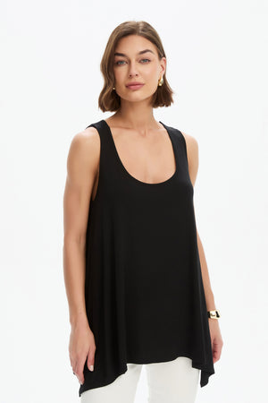 CASCADE SLEEVELESS TOP