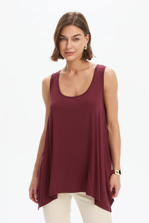 CASCADE SLEEVELESS TOP