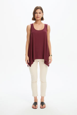 CASCADE SLEEVELESS TOP