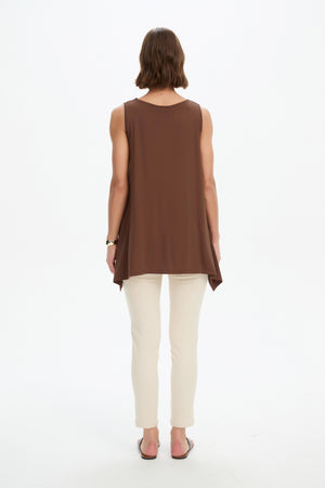 CASCADE SLEEVELESS TOP