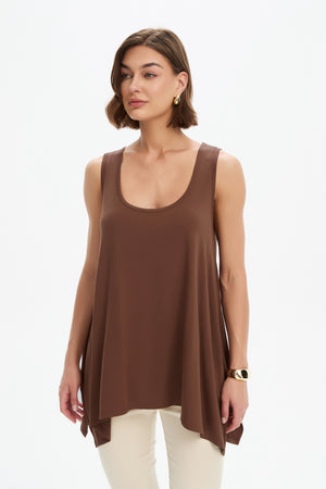 CASCADE SLEEVELESS TOP