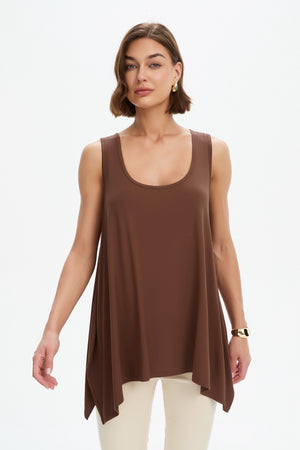 CASCADE SLEEVELESS TOP