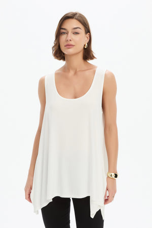 CASCADE SLEEVELESS TOP