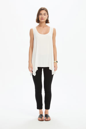CASCADE SLEEVELESS TOP