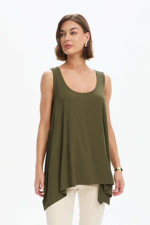 CASCADE SLEEVELESS TOP