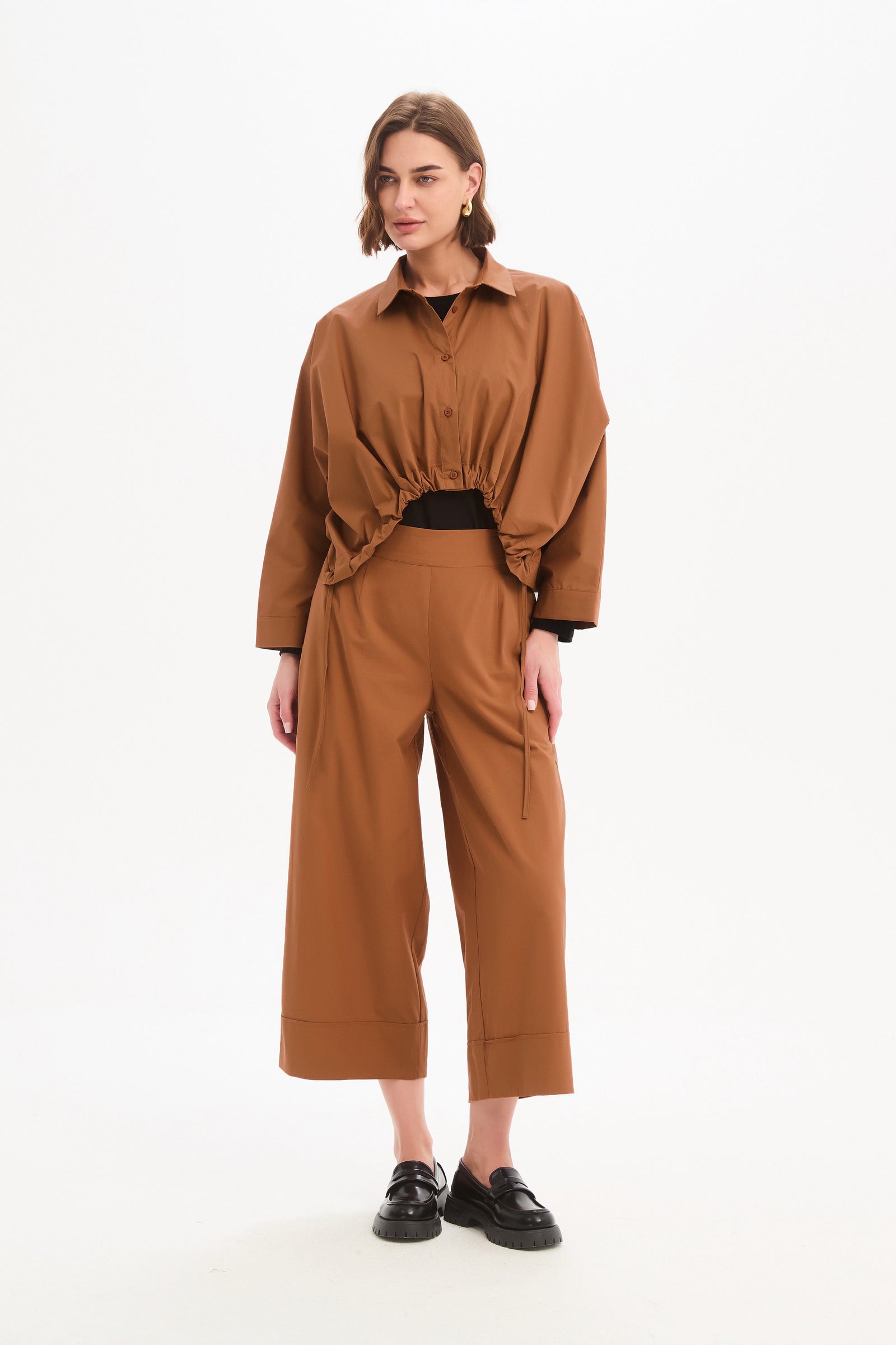 Women's Wide Leg Work Pants & Classic Trousers With Pockets Amberstone