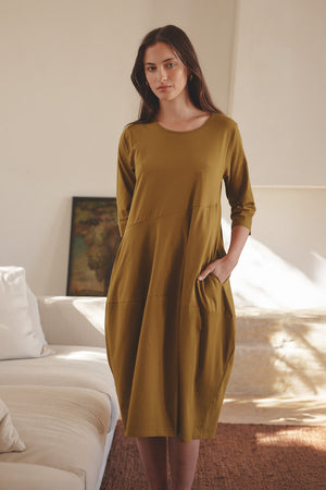 DIAGONAL SEAM SUMMER DRESS