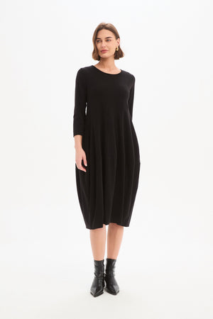 Women's Knitted Midi Dresses | Diagonal Seam Knit Dress side