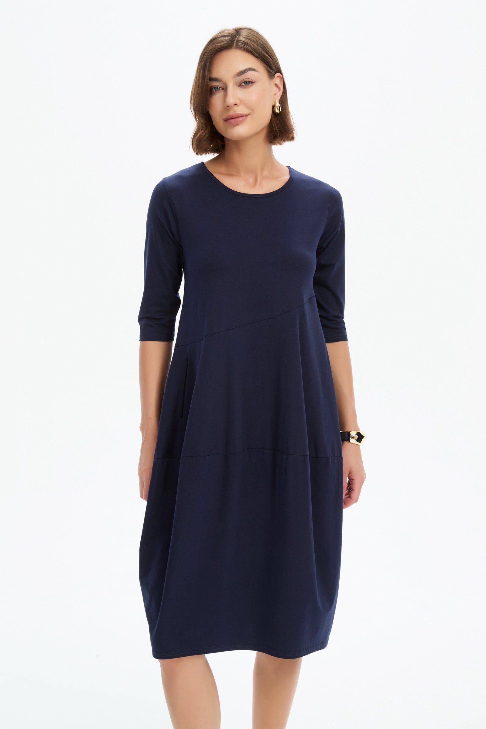 DIAGONAL SEAM SUMMER DRESS