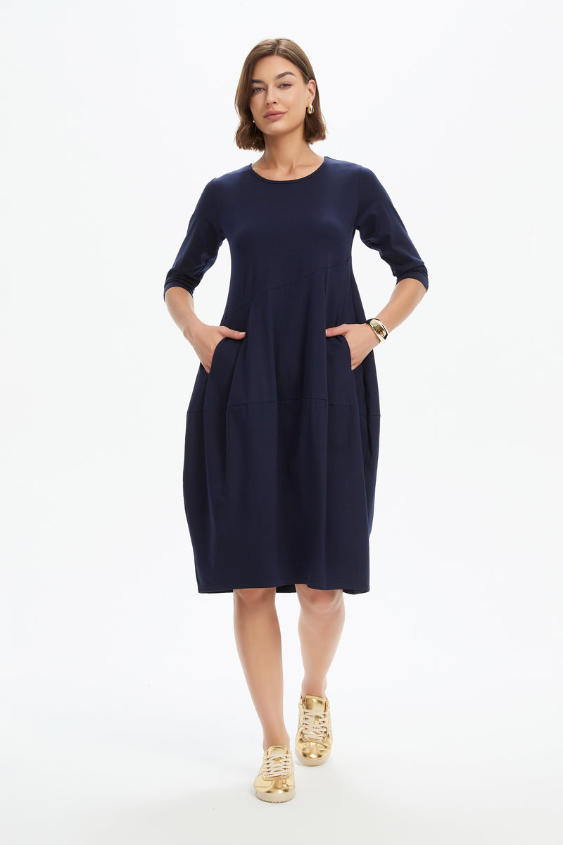 DIAGONAL SEAM SUMMER DRESS