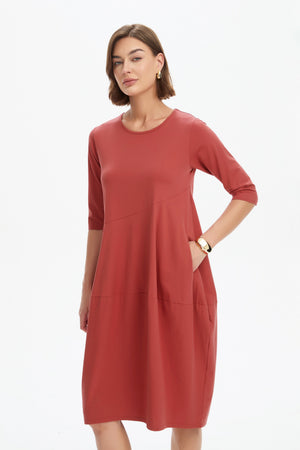 DIAGONAL SEAM SUMMER DRESS