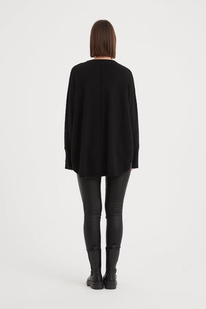 EXPOSED SEAM KNIT
