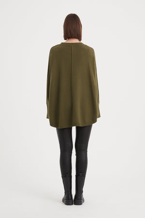 EXPOSED SEAM KNIT