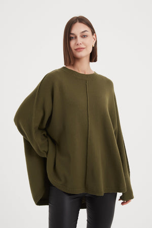 EXPOSED SEAM KNIT