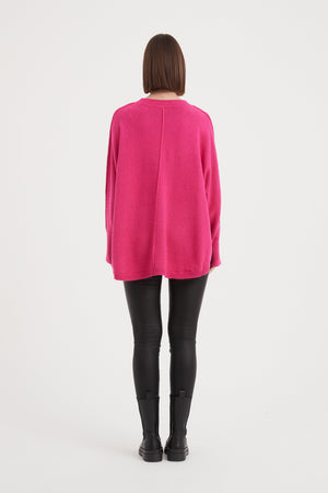 EXPOSED SEAM KNIT