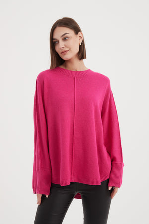 EXPOSED SEAM KNIT