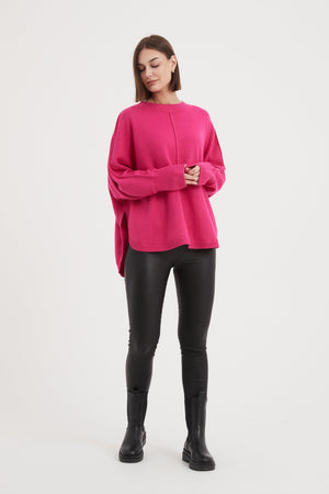 EXPOSED SEAM KNIT