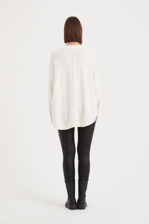 EXPOSED SEAM KNIT