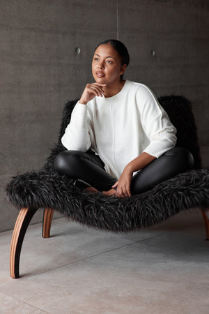 EXPOSED SEAM KNIT