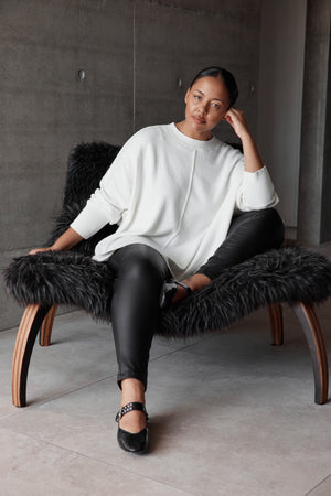 EXPOSED SEAM KNIT