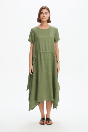 GATHER TIE DRESS