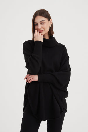 HIGH NECK OVERSIZED KNIT