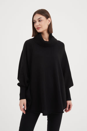 HIGH NECK OVERSIZED KNIT