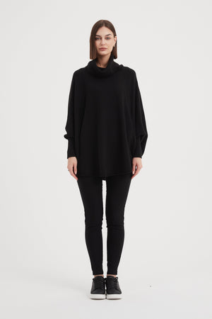 HIGH NECK OVERSIZED KNIT
