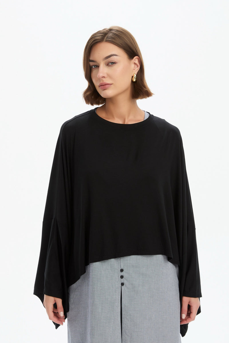 JERSEY OVERSIZED LAYER TOP