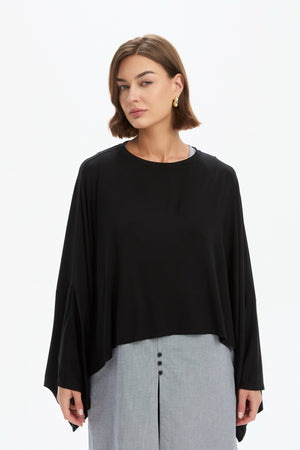 JERSEY OVERSIZED LAYER TOP