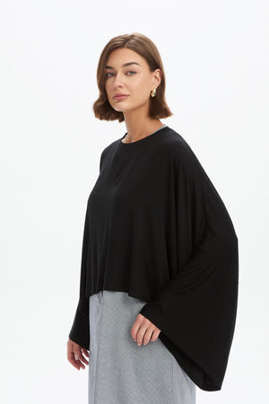 JERSEY OVERSIZED LAYER TOP