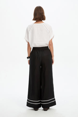 LADDER HEM PALAZZO PANT