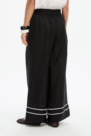 LADDER HEM PALAZZO PANT
