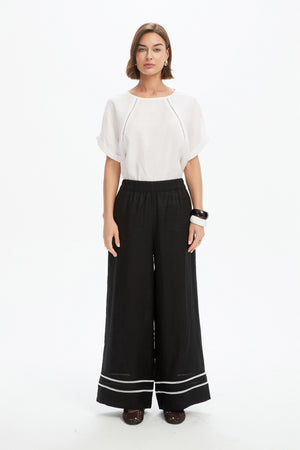 LADDER HEM PALAZZO PANT