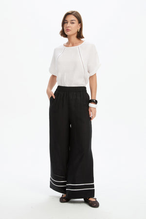 LADDER HEM PALAZZO PANT