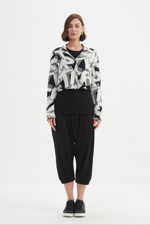 LETTERBLOCK ZIP CARDIGAN