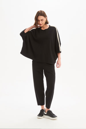 OVERSIZED 3/4 STRIPE SLEEVE TEE