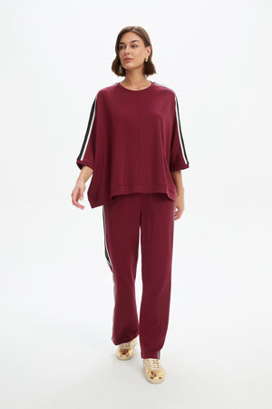 OVERSIZED 3/4 STRIPE SLEEVE TEE