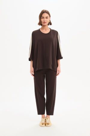 OVERSIZED 3/4 STRIPE SLEEVE TEE