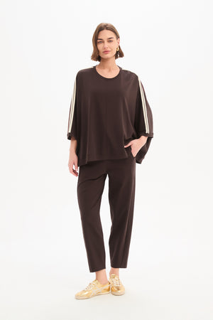 OVERSIZED 3/4 STRIPE SLEEVE TEE