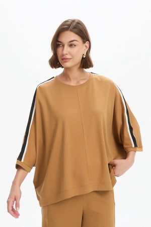 OVERSIZED 3/4 STRIPE SLEEVE TEE