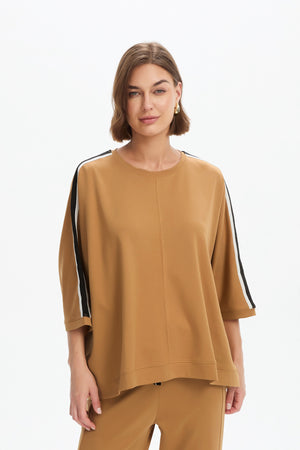 OVERSIZED 3/4 STRIPE SLEEVE TEE