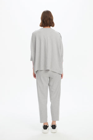 OVERSIZED 3/4 STRIPE SLEEVE TEE