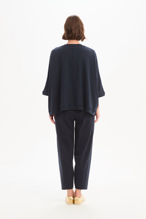 OVERSIZED 3/4 STRIPE SLEEVE TEE