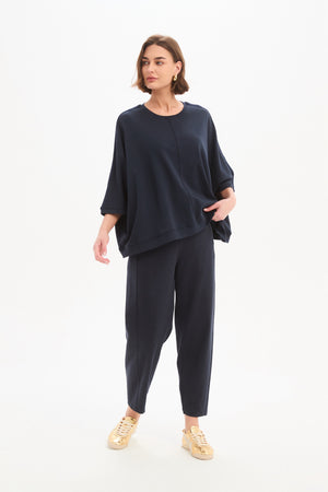 OVERSIZED 3/4 STRIPE SLEEVE TEE