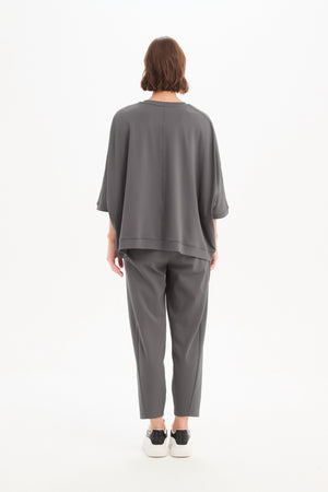 OVERSIZED 3/4 STRIPE SLEEVE TEE